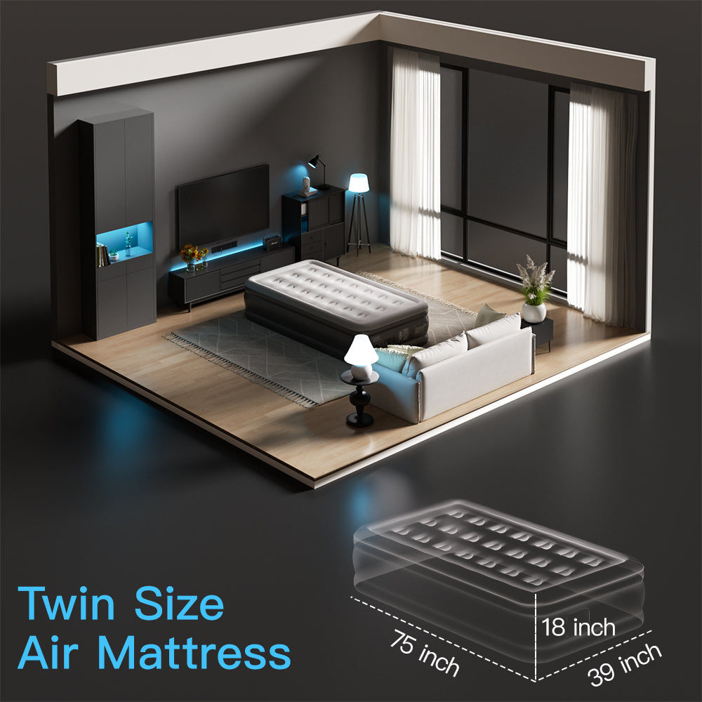 18in-Twin Sennoul Air Mattress